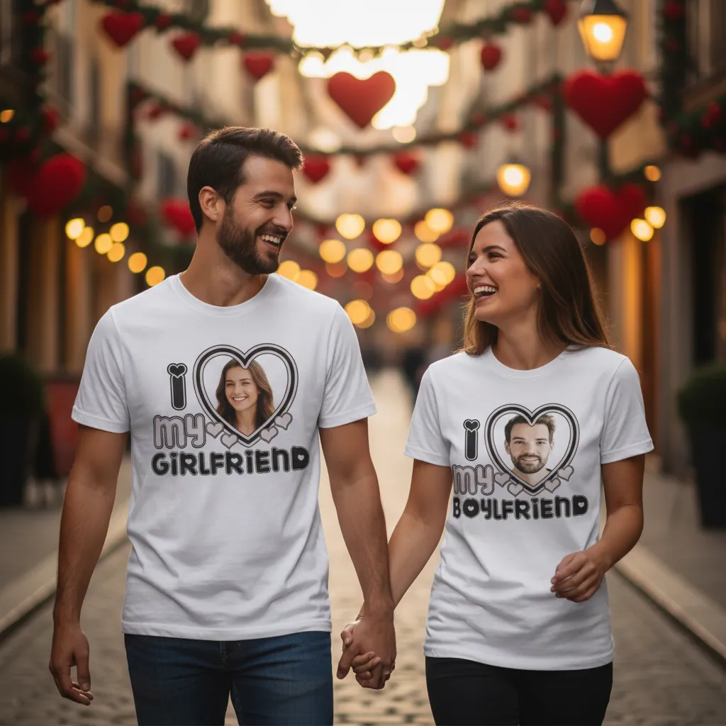 Koszulka I Love My Boyfriend ze zdjęciem - obrazek 4