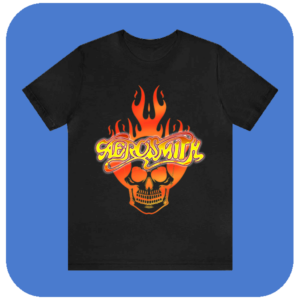 Koszulka bootleg Aerosmith Flaming Skull