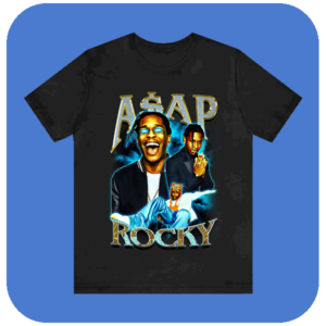 Koszulka festiwalowa ASAP Rocky Vintage Vibe Retro Hip-Hop Style