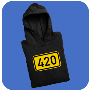 Hoodie z nadrukiem 420 - Śmieszna bluza dla kultury 420
