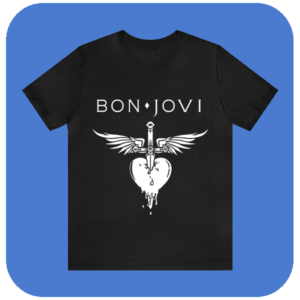 Koszulka bootleg Bon Jovi Winged Heart Rock Spirit