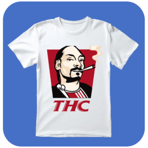 Koszulka 420 THC Hero - Koszulka z Nadrukiem dla Fanów Chilloutu