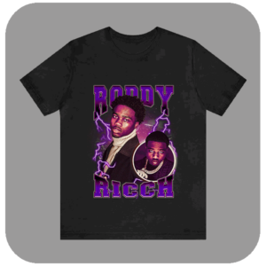 Koszulka Bootleg Roddy Ricch – Rytmiczny Streetwear w Twoim Stylu