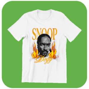 Koszulka z Nadrukami Snoop Dogg – Relaks i Styl z West Coast