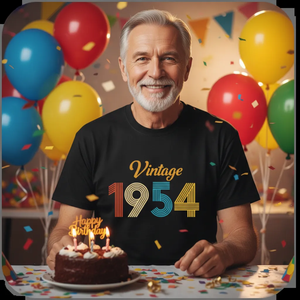 Koszulka Vintage z Twoją Datą - obrazek 4