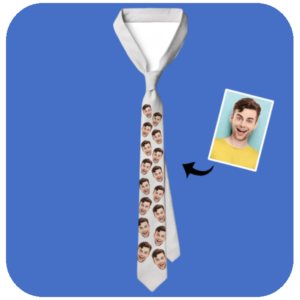 Krawat z Twoją Twarzą Personalizowany Krawat z nadrukiem