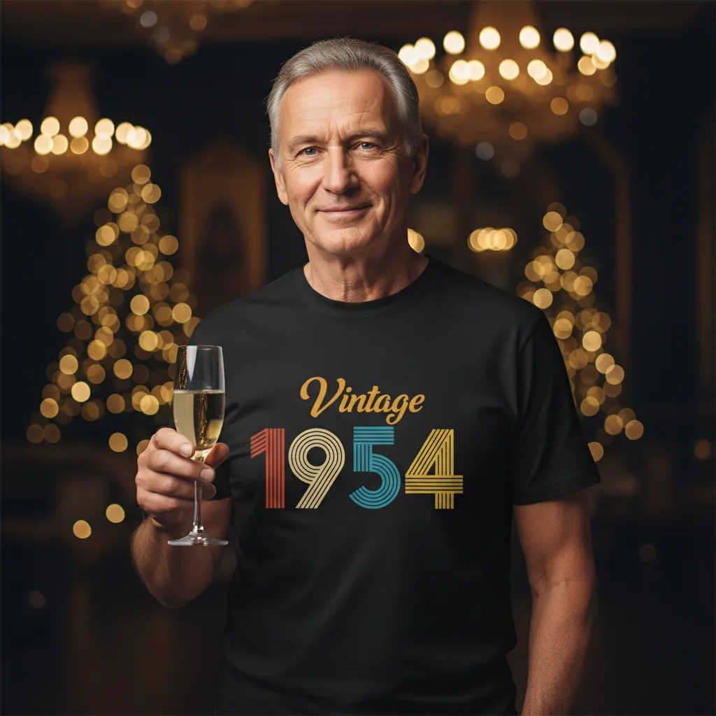 Koszulka Vintage z Twoją Datą - obrazek 2