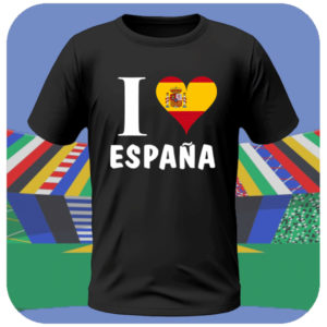 Koszulka na euro 2024 - Koszulka I Love España