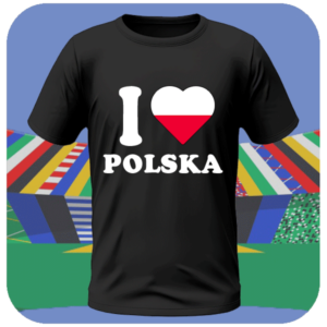 Koszulka na euro - Koszulka I Love Polska