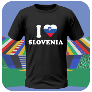 Koszulka na euro 2024 - Koszulka I Love Slovenia