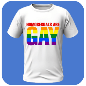 Koszulka z humorem - Homosexuals Are Gay