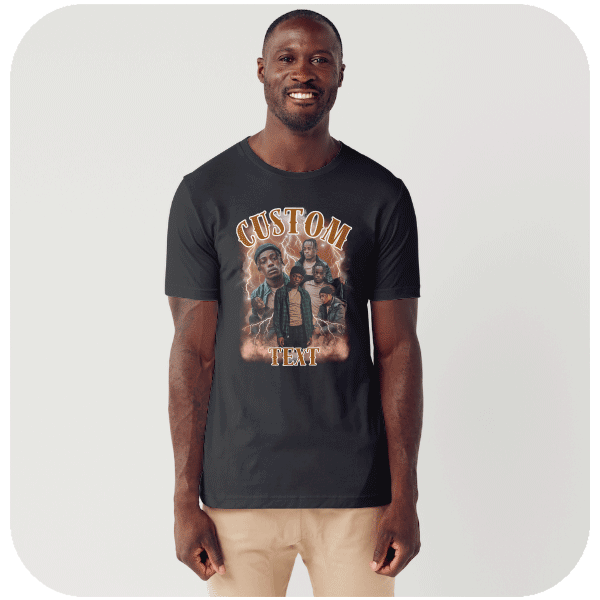 Koszulka Vintage Custom z Twoich zdjęć i napisów