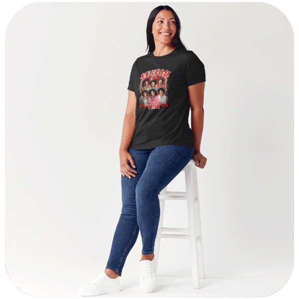 Koszulka Vinrtage z Twoimi Zdjęciami i napisami