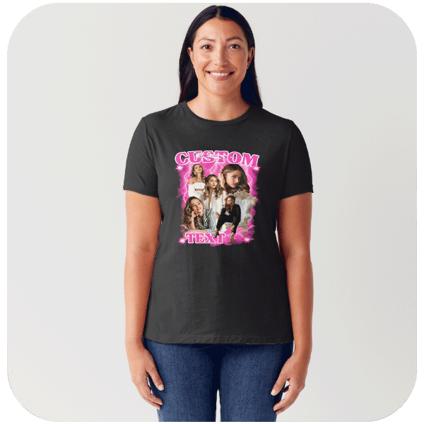 Koszulka Vintage z niestandardowym tekstem i zdjęciami