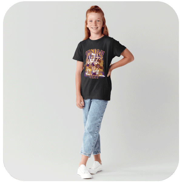 Koszulka Vintage Bootleg ze Zdjęciami i Tekstem - Cheerleading Edition