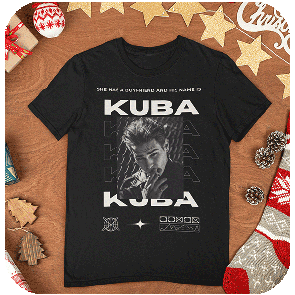 Koszulka dla dziewczyny z napisem | Personalizowana koszulka ze zdjęciem chłopaka