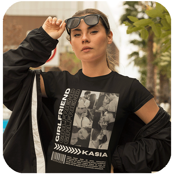 Koszulka Girlfriend z własnym zdjęciem