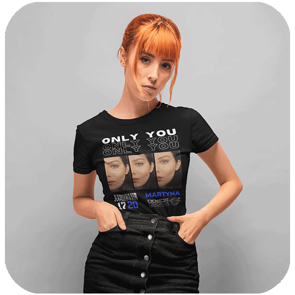 Koszulka Only You z własnym nadrukiem | Personalizowana koszulka dla par ze zdjęciem