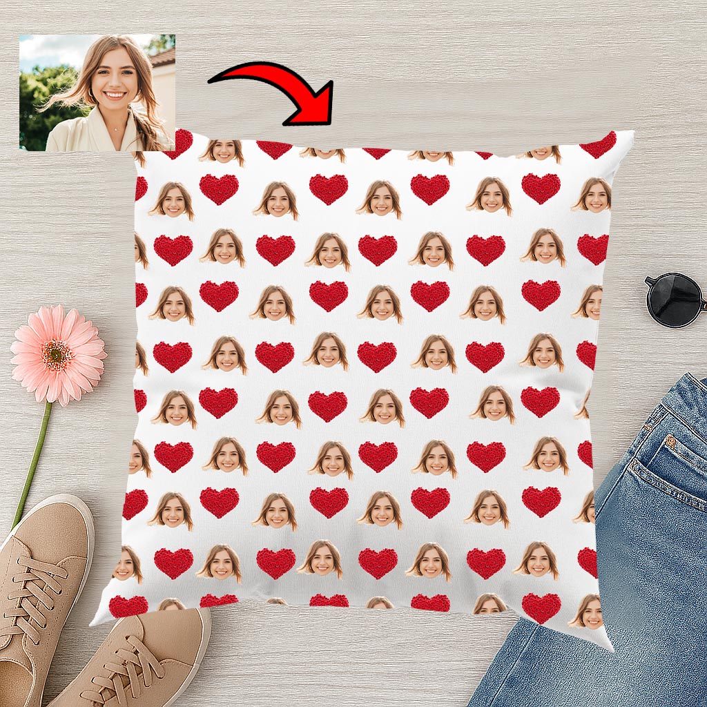 Poduszka ze zdjęciem Serca