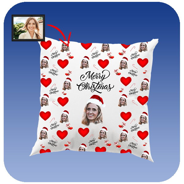 Poduszka ze zdjęciem - Merry Christmas