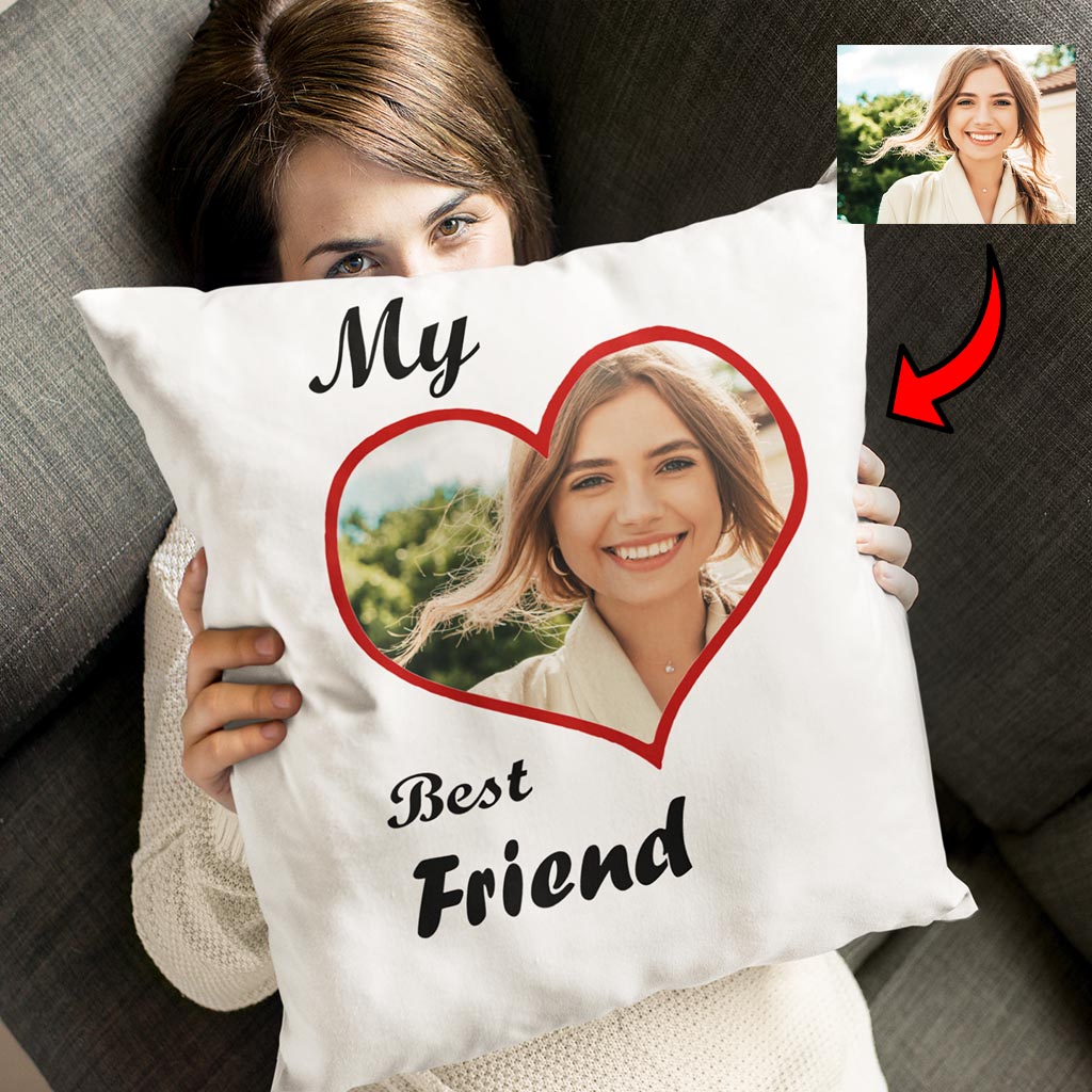 Poduszka z nadrukiem I Love my Bestfriend