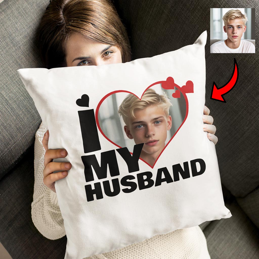 Poduszka z Nadrukiem I Love My Husband