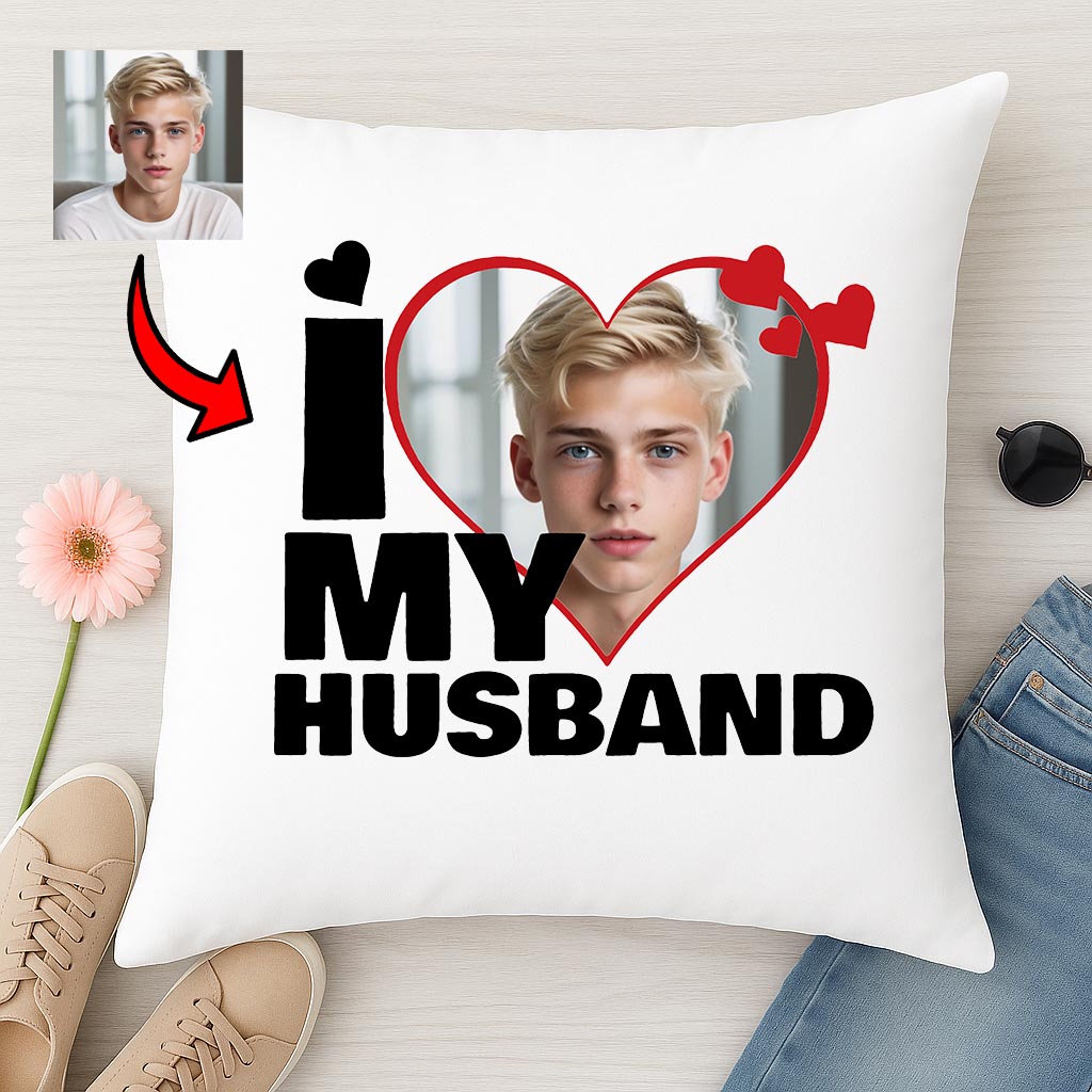 Poduszka z Nadrukiem I Love My Husband