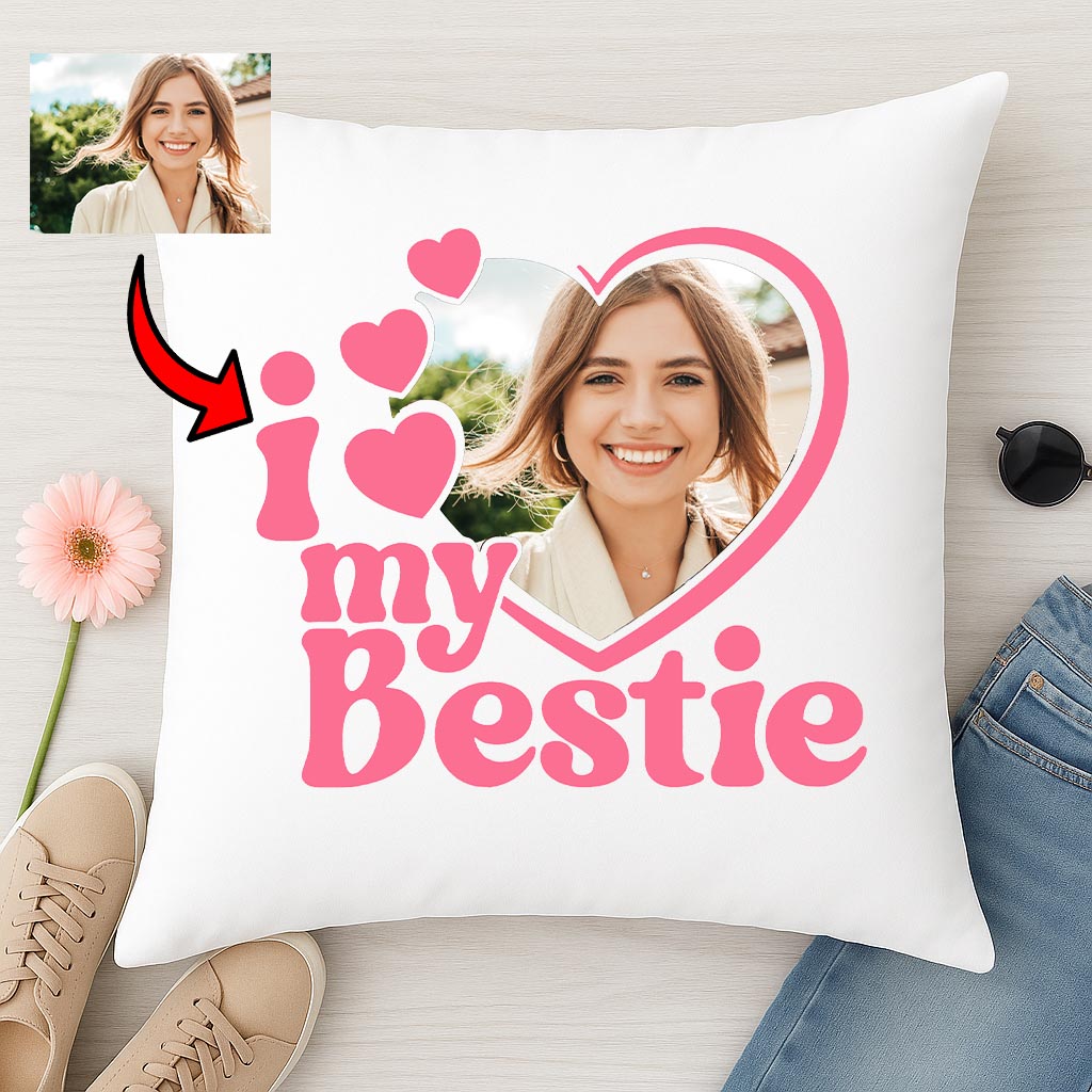 Poduszka ze zdjęciem Love my Bestie