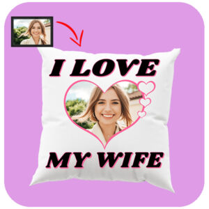 Poduszka ze Zdjęciem Love My Wife