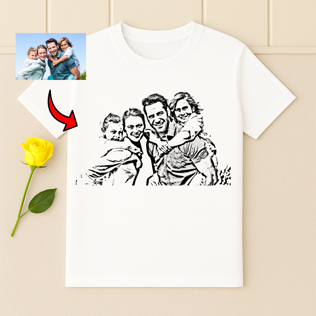 Koszulka Personalizowana – Rysunek ze Zdjęcia